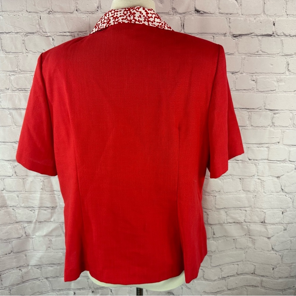 Vtg breli originals button front blouse short sleeve sz 16 80s 90s cosplay - Picture 3 of 9
